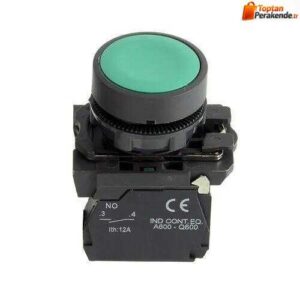 Mutlusan SW-AA31 22mm Plastik Yaylı Buton Start (Yeşil)